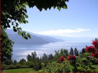 Beautiful views of Okanagan Lake from our Peachland B&B